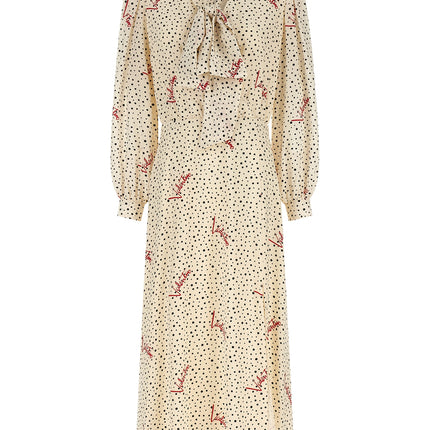 Valentino Garavani Multicolor Silk Midi Dress Valentino Garavani