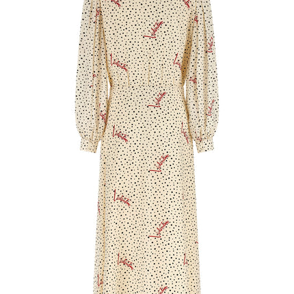 Valentino Garavani Multicolor Silk Midi Dress Valentino Garavani