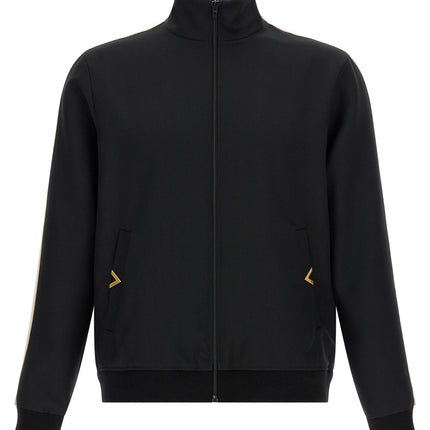 Valentino Garavani Black Polyester Sweatshirt Valentino Garavani