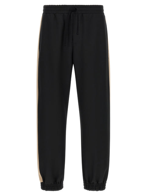 Valentino Garavani Black Polyester Athletic Pants Valentino Garavani
