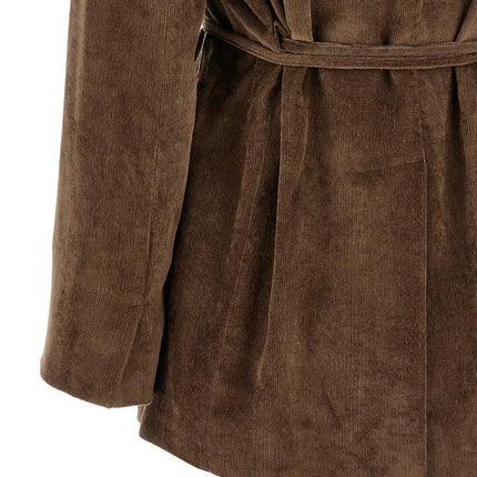 Brunello Cucinelli Brown Viscose Blazer Brunello Cucinelli
