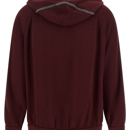 Brunello Cucinelli Bordeaux Cotton Sweatshirt Brunello Cucinelli