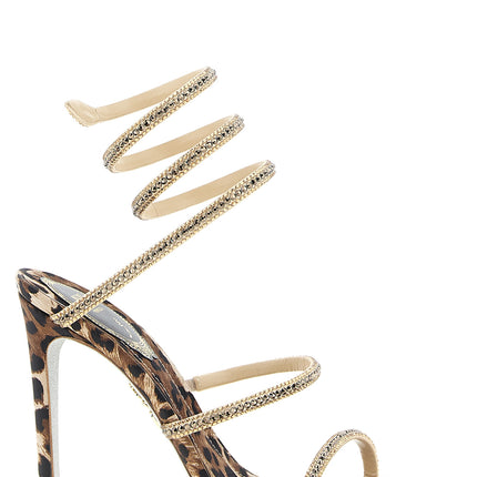 RENE CAOVILLA Multicolor Viscose Stiletto Heel Sandals RENE CAOVILLA