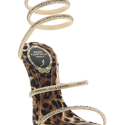 RENE CAOVILLA Multicolor Viscose Stiletto Heel Sandals RENE CAOVILLA