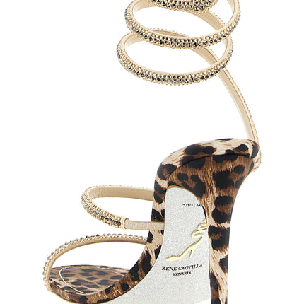 RENE CAOVILLA Multicolor Viscose Stiletto Heel Sandals RENE CAOVILLA