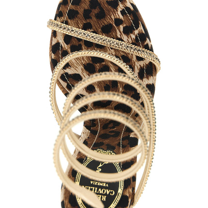 RENE CAOVILLA Multicolor Viscose Stiletto Heel Sandals RENE CAOVILLA