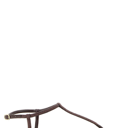 RENE CAOVILLA Brown Viscose Flat Sandals