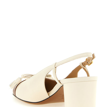 Valentino Garavani Black Leather Mid Heel Pumps