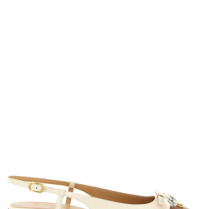 Valentino Garavani Black Leather Ballet Flats