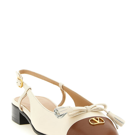 Valentino Garavani Black Leather Ballet Flats