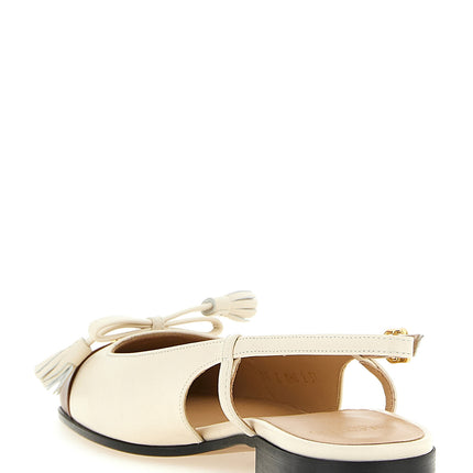 Valentino Garavani Black Leather Ballet Flats