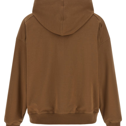 Brunello Cucinelli Brown Cotton Hoodie Brunello Cucinelli