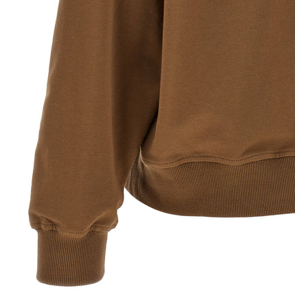 Brunello Cucinelli Brown Cotton Hoodie Brunello Cucinelli