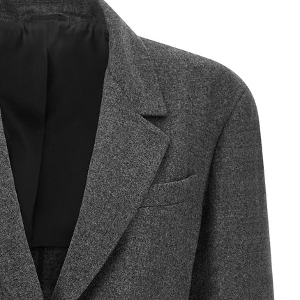 Brunello Cucinelli Gray Virgin Wool Blazer Brunello Cucinelli