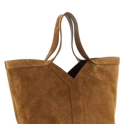 Saint Laurent Brown Calfskin Tote Bag Saint Laurent
