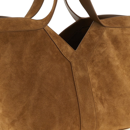 Saint Laurent Brown Calfskin Tote Bag Saint Laurent