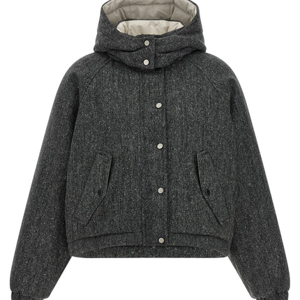 Brunello Cucinelli Gray Virgin Wool Jacket Brunello Cucinelli