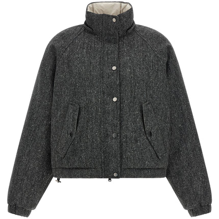 Brunello Cucinelli Gray Virgin Wool Jacket Brunello Cucinelli