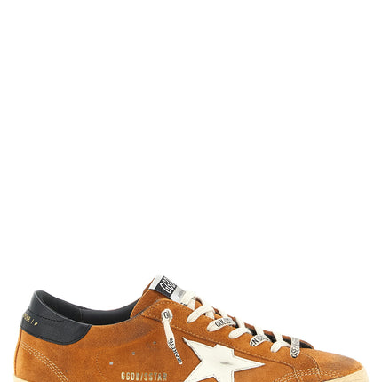 Golden Goose Orange Cowhide Low Top Sneakers Golden Goose