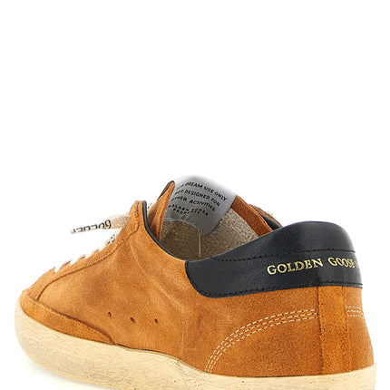 Golden Goose Orange Cowhide Low Top Sneakers Golden Goose