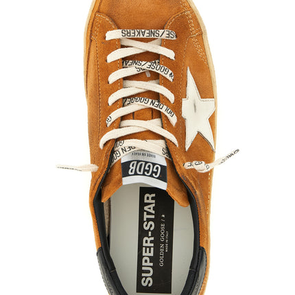 Golden Goose Orange Cowhide Low Top Sneakers Golden Goose