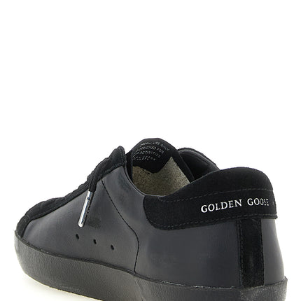 Golden Goose Black Cowhide Low Top Sneakers