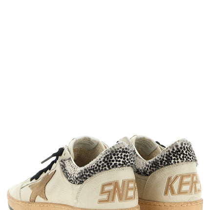 Golden Goose Beige Goatskin Low Top Sneakers Golden Goose