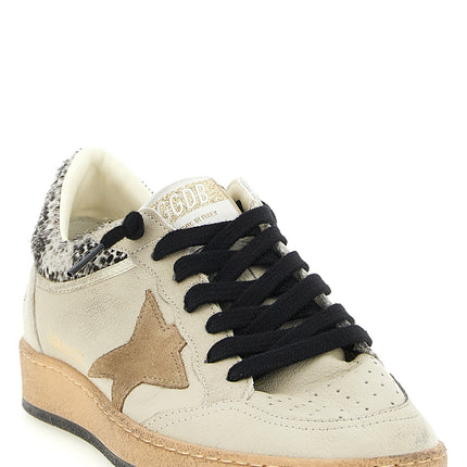 Golden Goose Beige Goatskin Low Top Sneakers Golden Goose