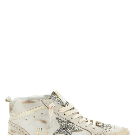Golden Goose Beige Leather High Top Sneakers Golden Goose