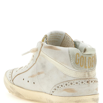 Golden Goose Beige Leather High Top Sneakers Golden Goose