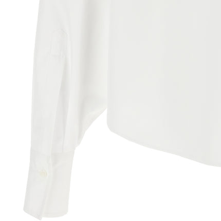 Brunello Cucinelli White Cotton Blouse Brunello Cucinelli