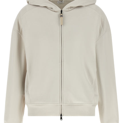 Brunello Cucinelli Beige Cotton Sweatshirt Brunello Cucinelli