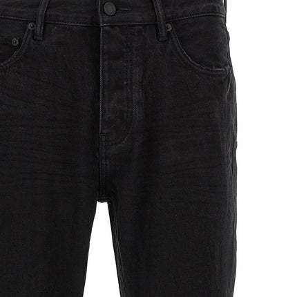 PURPLE Black Cotton Flared Jeans PURPLE