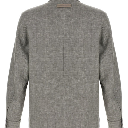 ZEGNA Beige Linen Blouse ZEGNA