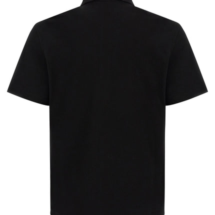 Versace Black Cotton Polo Shirt Versace