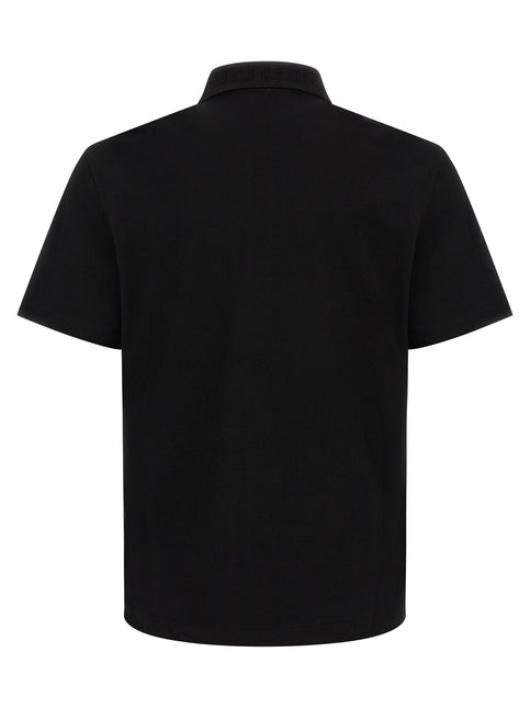 Versace Black Cotton Polo Shirt Versace