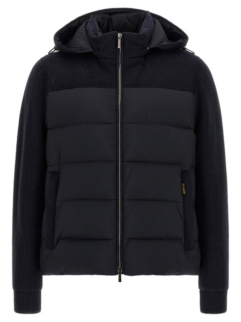 MooRER Blue Wool Full-Length Jacket MooRER