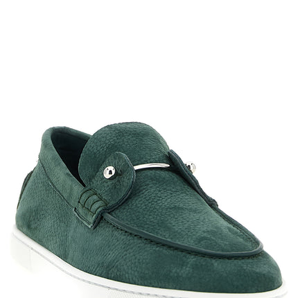 Christian Louboutin Bicolor Calfskin Slip-On Loafers Christian Louboutin