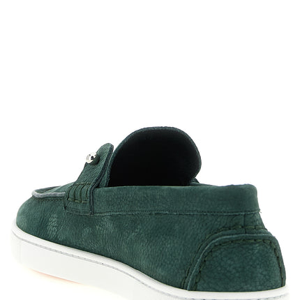 Christian Louboutin Bicolor Calfskin Slip-On Loafers Christian Louboutin
