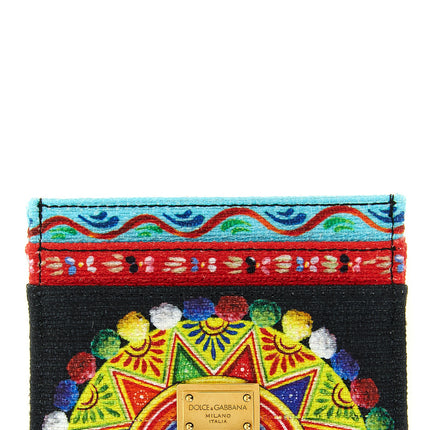 Dolce & Gabbana Multicolor Cotton Cardholder Dolce & Gabbana