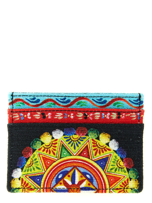 Dolce & Gabbana Multicolor Cotton Cardholder Dolce & Gabbana