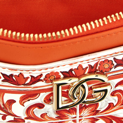 Dolce & Gabbana Orange Calfskin Cardholder
