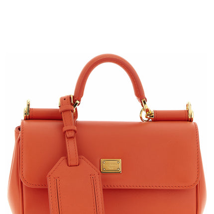 Dolce & Gabbana Orange Calfskin Handbag Dolce & Gabbana