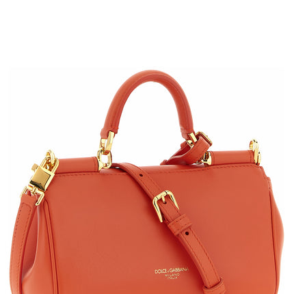 Dolce & Gabbana Orange Calfskin Handbag Dolce & Gabbana