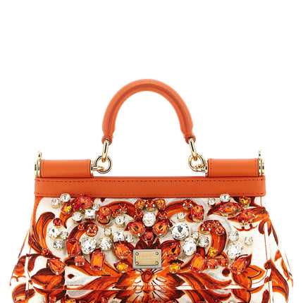 Dolce & Gabbana Orange Cotton Handbag Dolce & Gabbana
