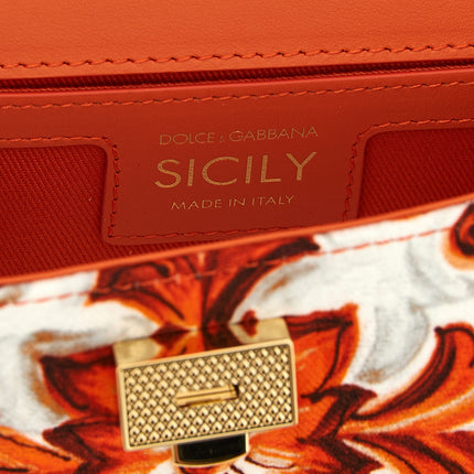 Dolce & Gabbana Orange Cotton Handbag Dolce & Gabbana
