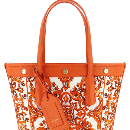 Dolce & Gabbana Orange Cotton Tote Bag Dolce & Gabbana