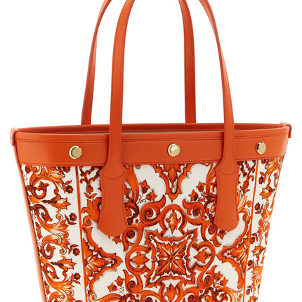 Dolce & Gabbana Orange Cotton Tote Bag Dolce & Gabbana