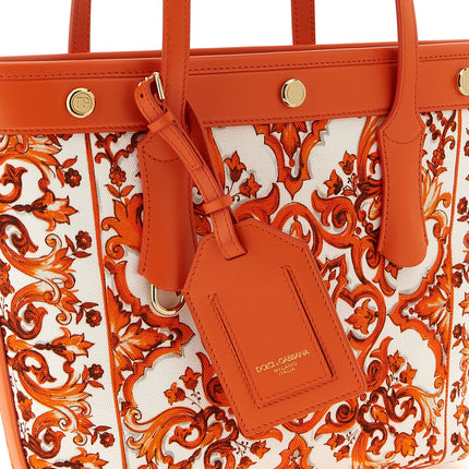Dolce & Gabbana Orange Cotton Tote Bag Dolce & Gabbana