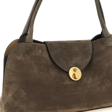 Versace Brown Calfskin Shoulder Bag Versace